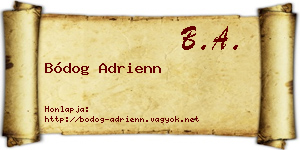 Bódog Adrienn névjegykártya